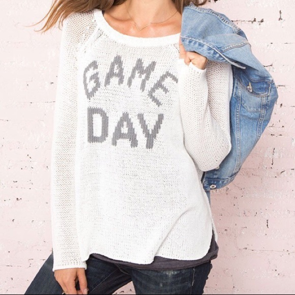 Wooden ships game day sweater Clearance